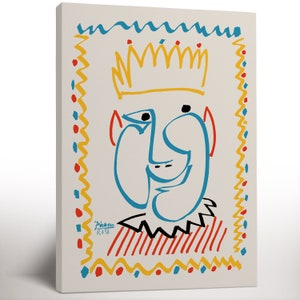 Pablo Picasso Exhibition Canvas Print, Housewarming Birthday Gift, Museum Print, Canvas Art Ready to Hang