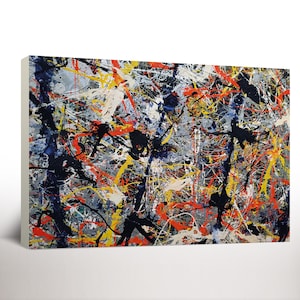 Jackson Pollock Modern Wall Decor Abstract Print, Abstract Expressionism, Multicolored Wall Art, Jackson Pollock Convergence