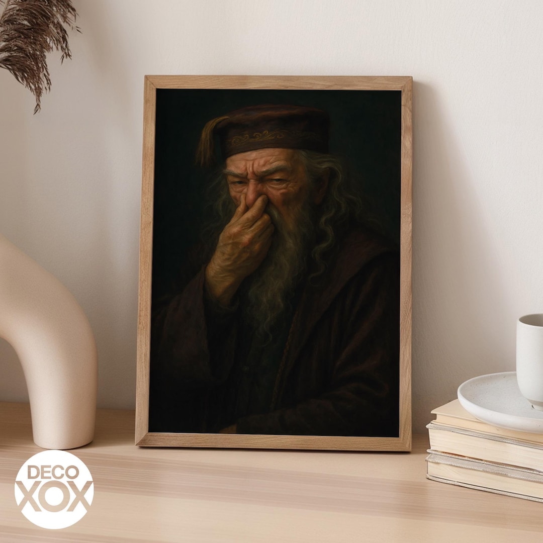 Grumpy Wizard Art Print – Funny Bathroom Humor Decor - Etsy