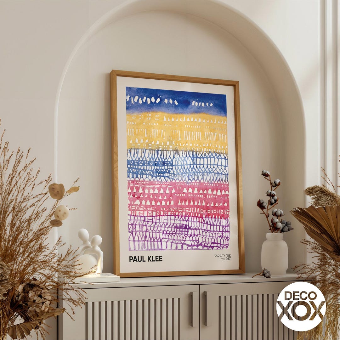 Paul Klee Old City Print, Abstract Geometric Art - Etsy