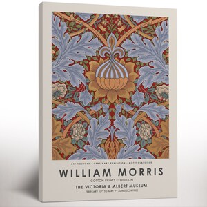 William Morris Druck, Floral Leinwanddruck, Botanische Leinwanddruck, Wohnzimmer Dekor, Housewarming Geschenk