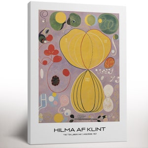 Hilma af Klint, Vintage Kunst, spirituelle und mystische Kunst, Ausstellungsplakat, abstrakte Kunst, Galeriewandkunst