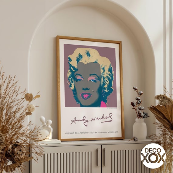 Marilyn Monroe Poster – Andy Warhol Retrospective Pop Art Print in