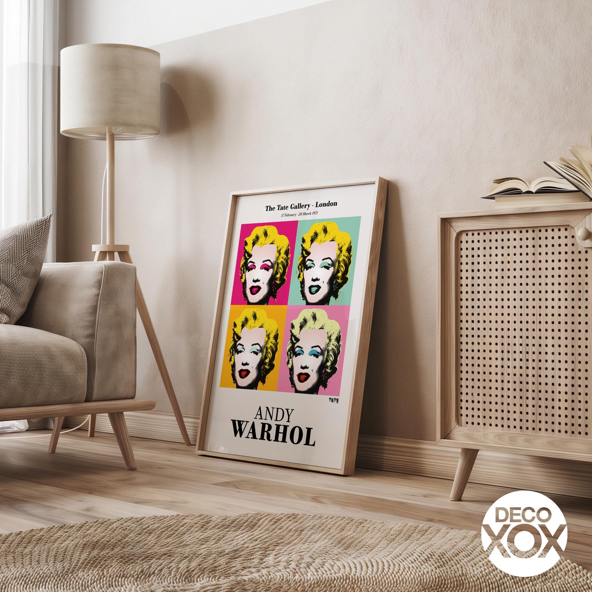 Andy Warhol Marilyn Monroe Pop Art Print – Tate Gallery Exhibition - Etsy