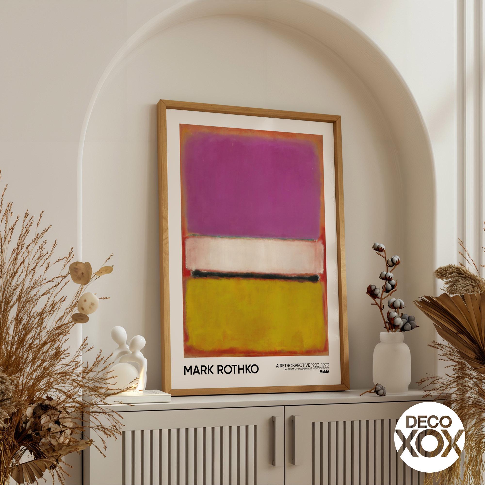 Mark Rothko Abstract Art Print | Purple, Yellow Color Field - Etsy