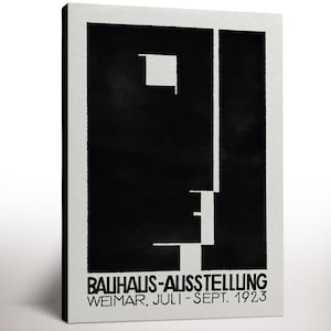 Bauhaus Exhibition Poster, Bauhaus Ausstellung Weimar, Bauhaus Canvas Print, Mid Century Modern, Housewarming Gift