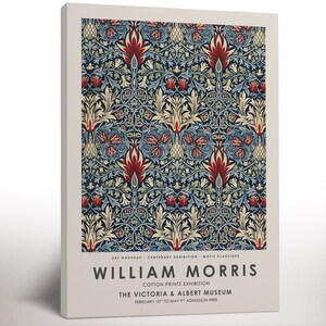 William Morris Druck, Floral Leinwanddruck, Textilkunst, Wand Kunst Geschenkidee