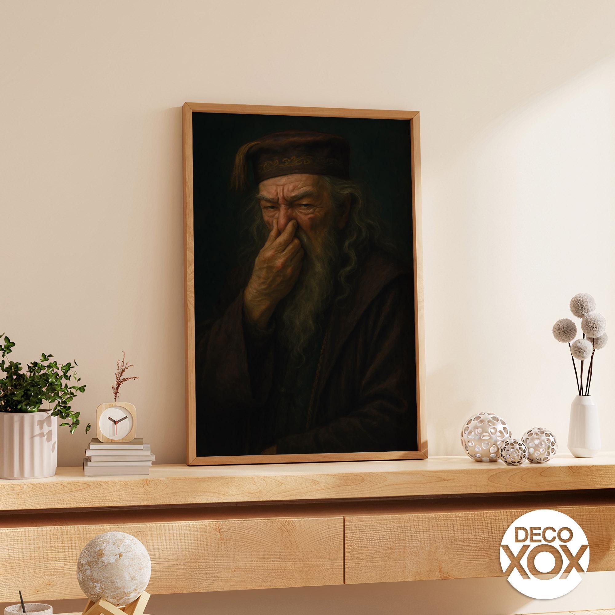 Grumpy Wizard Art Print – Funny Bathroom Humor Decor - Etsy
