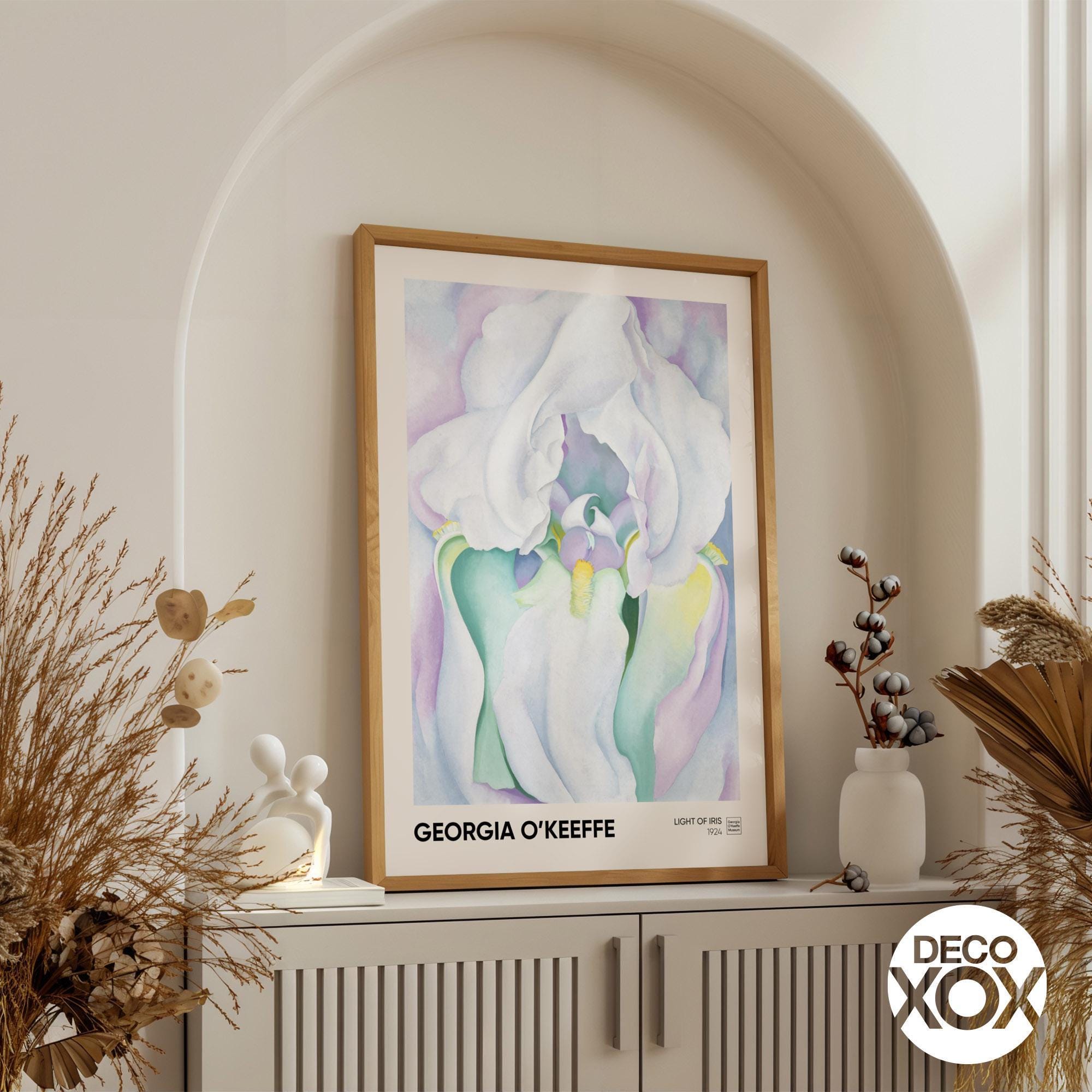 Georgia O'keeffe Iris Art Print, Soft Pastel Floral Poster - Etsy