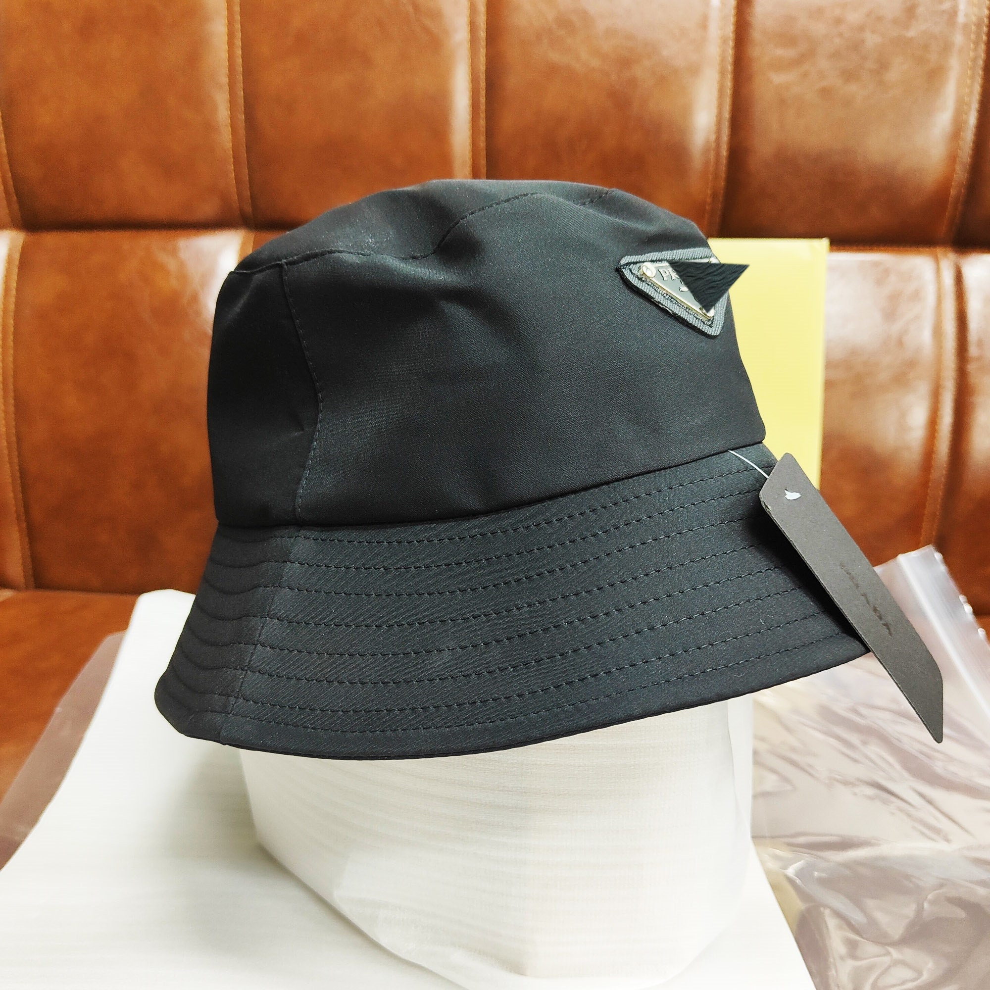 Bucket Hat With LV Inspired Monogram Print Made From Faux, 54% OFF