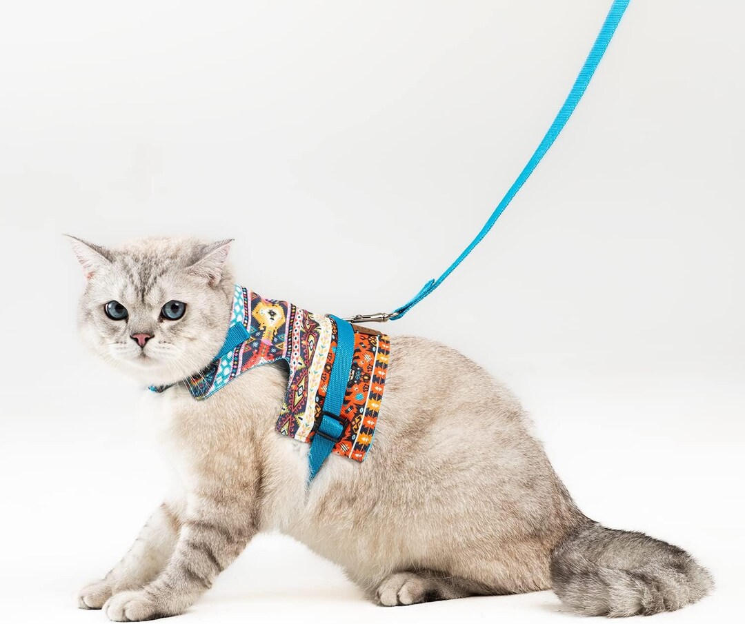 Cat Harness and Leash Set, Cats Escape Proof Adjustable Kitten Harness