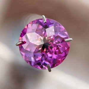 8mm 2ct loose moissanite  purplish red gra certified round emperor fantasy cut