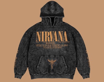 Nirvana In Utero Acid Wash Oversize Unisex Hoodie 100 Cotton High Quality Printed Aesthetic Hoodie UbergroBe Kapuzenpullover