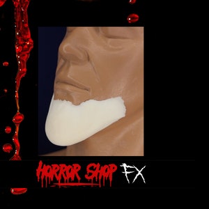 Elongated Chin , Evil Clown Prosthetic Chin , Terrifier Clown Foam Prosthetic Chin , Superhero Foam Latex Square Chin , Fake Foam Chins UK