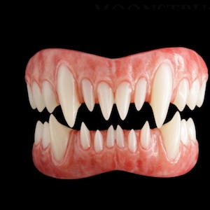 Werewolf Teeth , Werewolf Fangs , Teeth For Cosplay , Sharp , Pointed Teeth , Custom Fit Theatrical Teeth , Professional Teeth For Film & TV