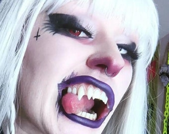 Werewolf Fangs , Werewolf Teeth , Wolf Fangs , Wolf Teeth, Werewolf Sharp Fangs , Pure Wyndigu Teeth , Realistic Werewolf Custom Fit Fangs