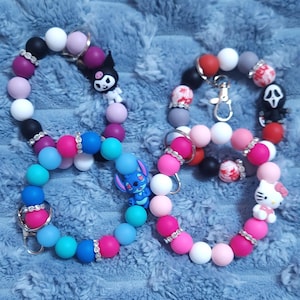 Beaded Wristlet/ Keychain/ Bag Charm