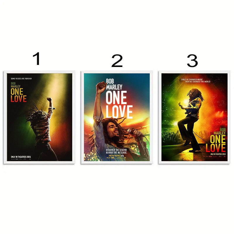 Bob Marley One Love (2024) Movie Poster, Bob Marley Poster sold by