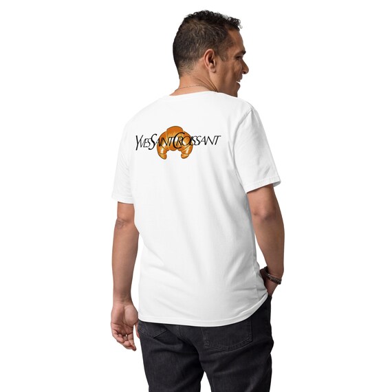 Yves Saint Croissant YSL Fun Designer T-shirt - Etsy