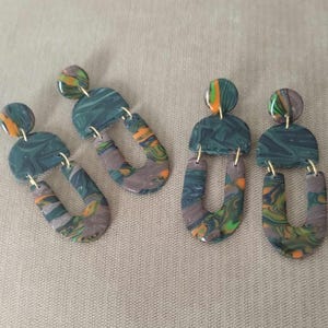 Calisto. Polymer clay earrings