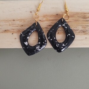 Stygian. Polymer clay earrings