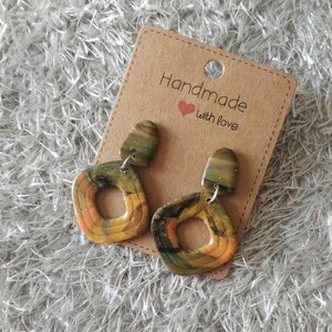 Dione. Polymer clay earrings