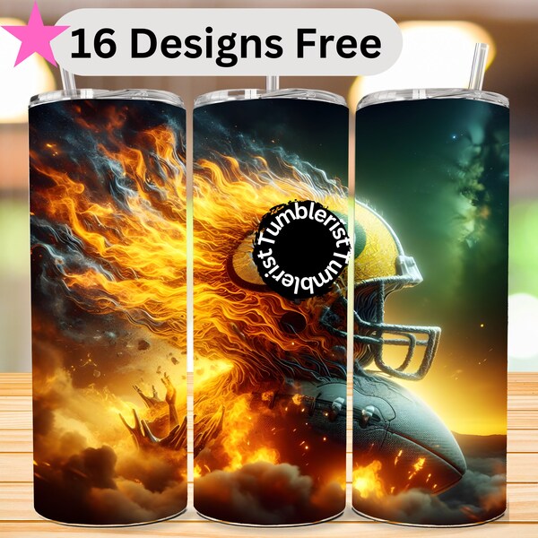 Green Bay Tumbler Wrap Design, Green Bay Sublimation PNG, 20oz Tumbler 300 DPI, Skinny 20oz PNG, American Football Team Template,Digital Art