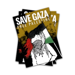 Large Quantity Save Gaza Stickers | Free Palestina | Palestine A7 Stickers | Stop Apartheid | Stop The War | Political Stickers | Gaza