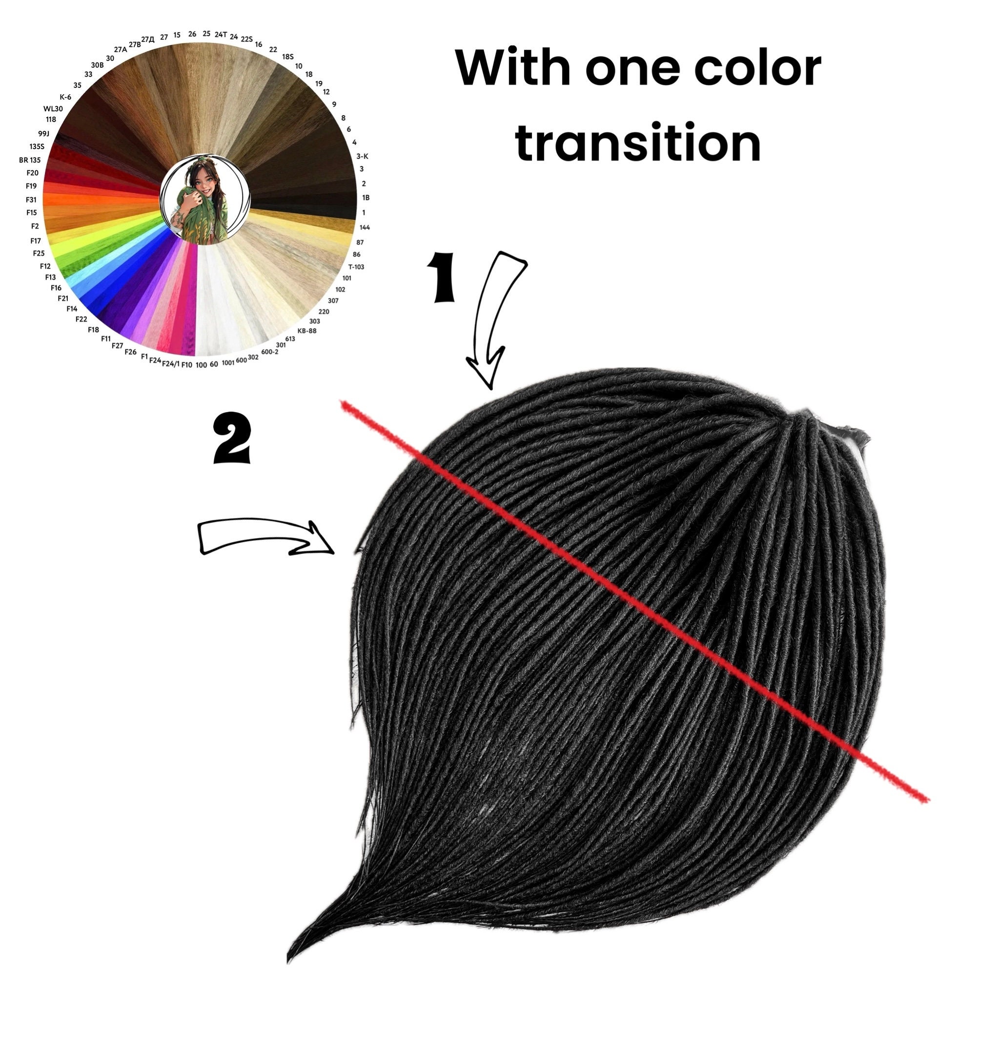 Custom Soft Dreadlock Extensions, Boho Smooth Dreads, DE and SE ...