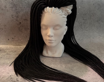 Black microdreads extensions, Thin dreads, Soft Micro Dreadlock Extensions, Hair extensions, black synthetic dread locks, smooth dreadlocks