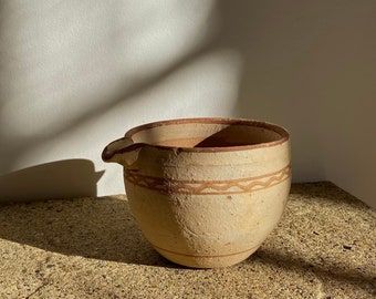 Antique bowl- vintage vessel- old bowl- wabi sabi decor- handmade- rustic bowl