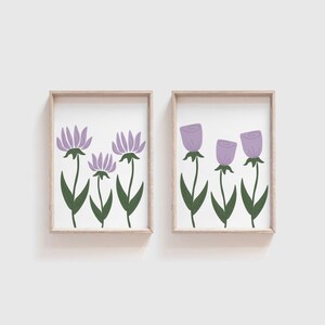 Lavender Flowers, Wall Art, Digital Download, Printable Art