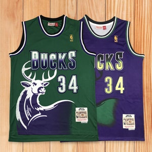 NBA, Shirts, Milwaukee Bucks Retro Jersey Ray Allen 34 Sz Lg