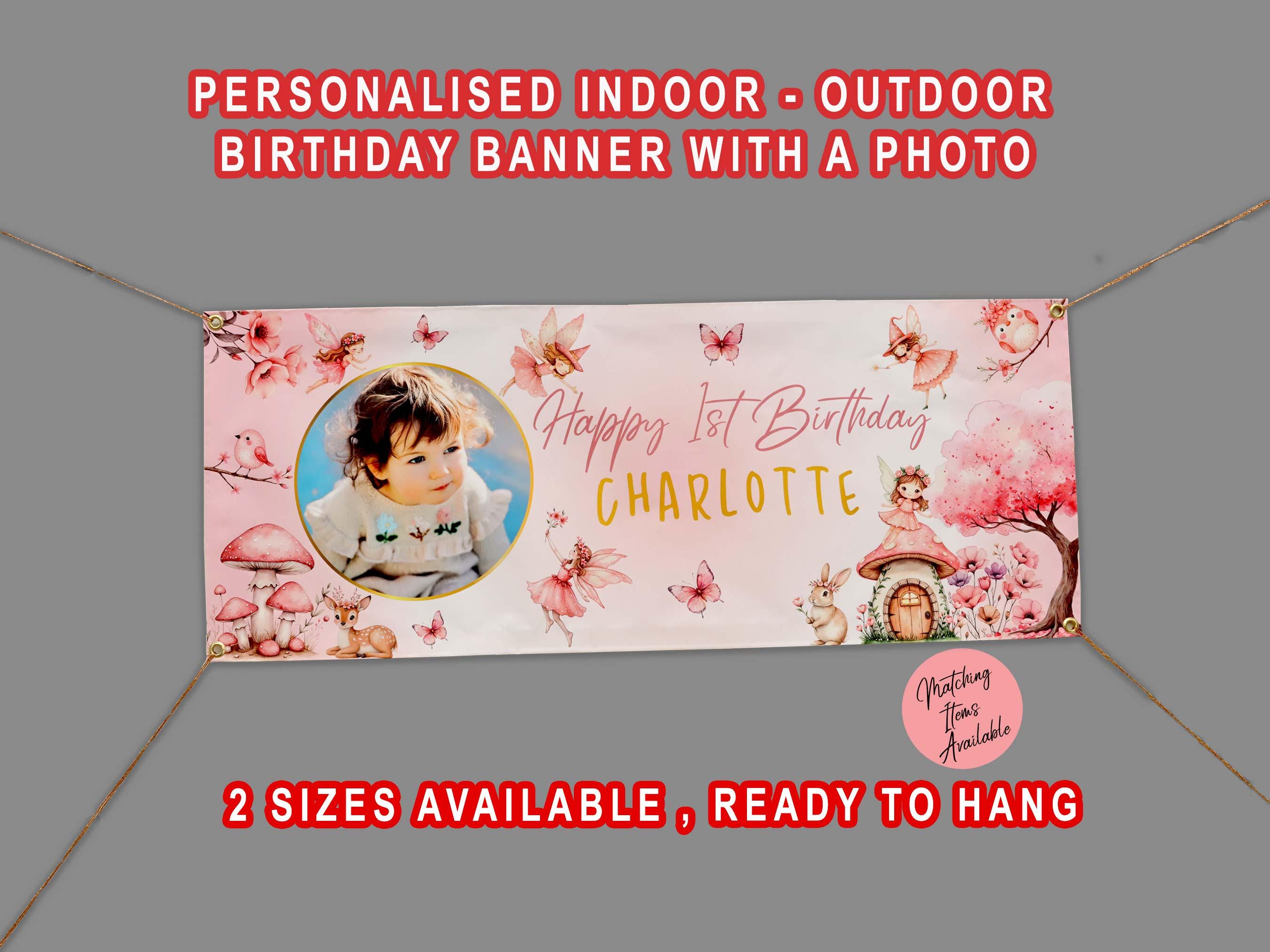 Happy Birthday Banner Gold – 180 X 114 Cm, Polyester, Für Indoor & Outdoor Partys, Foto-Hintergrund