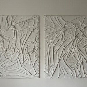 Plaster Wall Art/ Textured Wall Art/ White Textured Wall Art/ Minimalist Art/ Plaster Art/ Modern Wall Art