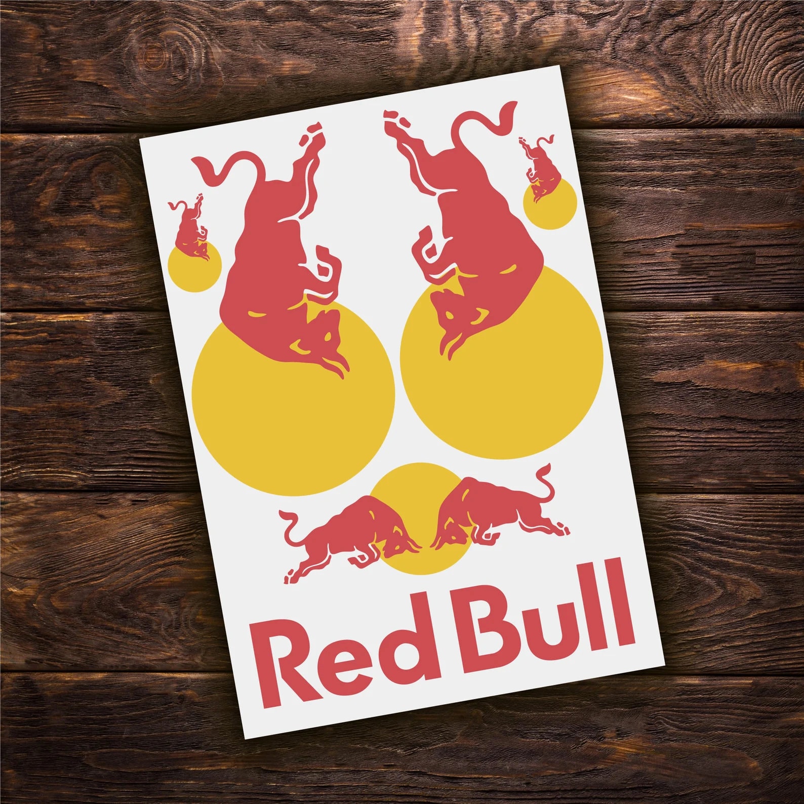 Motorcycle Red Bull Logo Stickers Helmet Decals For Honda Ktm