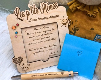 Bloc note personnalisé nounou / atsem / maîtresse / mamie /papi / maman /papa