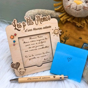 Bloc note personnalisé nounou / atsem / maîtresse / mamie /papi / maman /papa