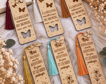 Personalized bookmark, gift for teacher, nanny, or teaching assistant