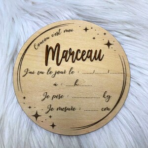 Carte de naissance / jalon / bébé / nouveau-né / carte de bienvenue / prénom