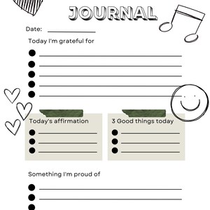 Gratitude Journal, Journal, Journaling, Gratitude, Diary, Affirmations, Grateful, Goals, Tween, Child, Kids, Young adult