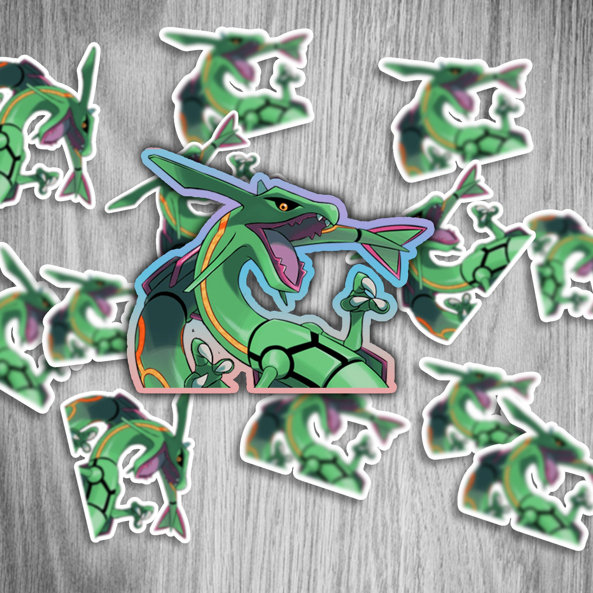 Myuna's XXL Shiny Rayquaza Pin Big Fanart Sky Dragon -  Finland