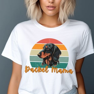 Dachshund Shirt, Dachshund Mama Shirt, Gift for Dachshund Lovers, Dog Mom T-Shirt, Dog Owner T-Shirt, Women&#39;s Shirt, Christmas Gift for Her