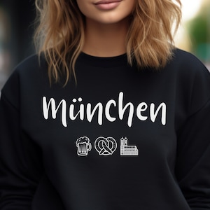 Munich sweatshirt, shirt for Munich lovers, Munich souvenir, Oktoberfest shirt, women&#39;s sweatshirt, Christmas gift, gift for girlfriend