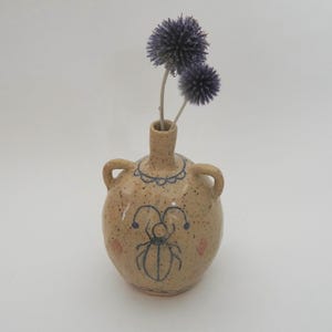 Handmade Bug Ceramic Bud Vase