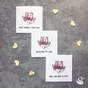 Owl Card | Cute Animal Card | Quote Card | Personalised Greeting Card | Birthday Card | Love You Card | Anniversary Card | All You Need