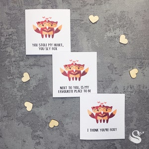 Fox Card | Cute Animal Card | Quote Card | Personalised Greeting Card | Birthday Card | Love You Card | Anniversary Card | Next To You