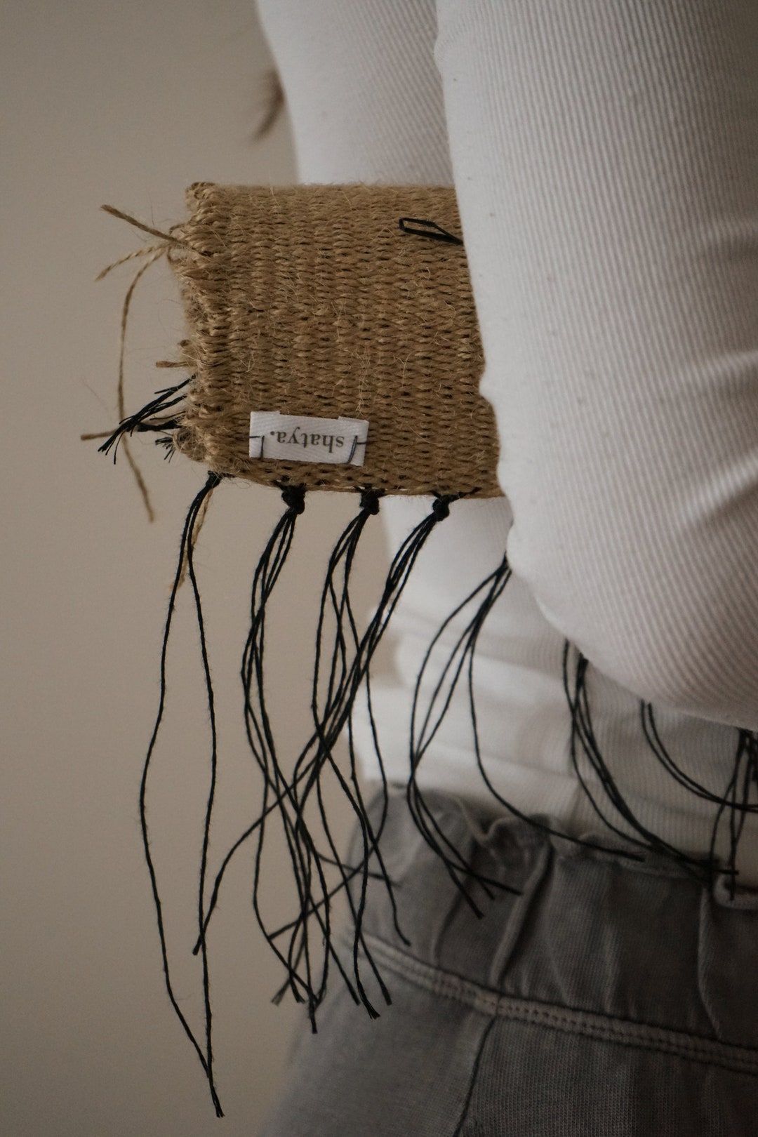 Weaving Placemat Japandi Contemporary Art Wabi Sabi Etsy