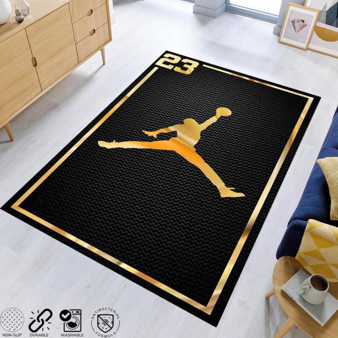 Air Jordan Rug Basketball Rug NBA Rug Kids Room Rug Custom Etsy