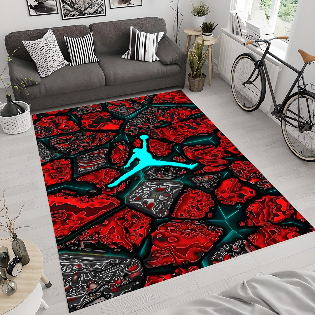 Basket Ball Rugs Air Jordan Rugs NBA Rug Michael Jordan Etsy UK